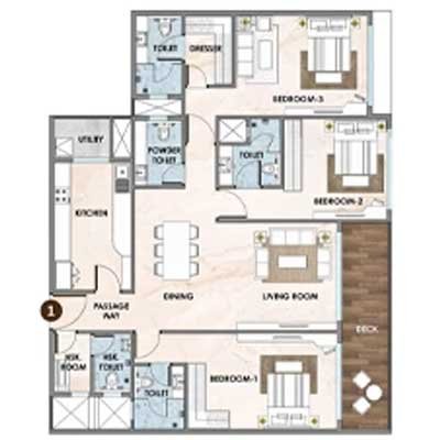 Rustomjee La Vie Majiwada Thane 2 BHK Floor Plan